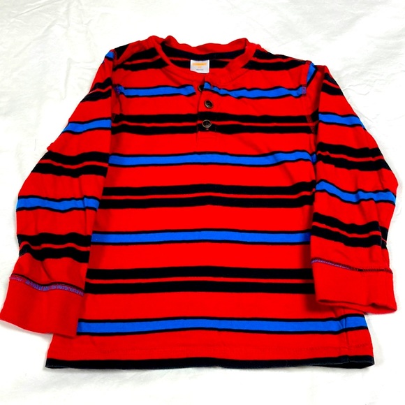Two Gymboree boys long sleeve stripe shirts size 5 - Picture 2 of 4